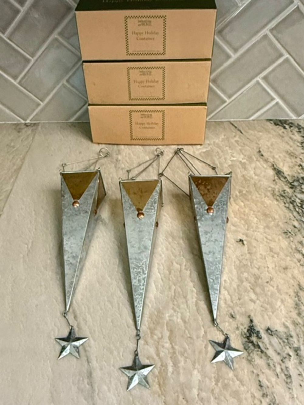 NIB Vintage Southern Living at Home "Happy Holiday Containers" -Set of 3